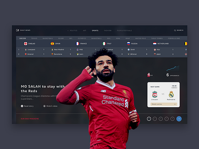 DailyUI Day#051 -Press Page- adobexd daily news dailyui grid interactive news press page sports ui user experience user interface ux