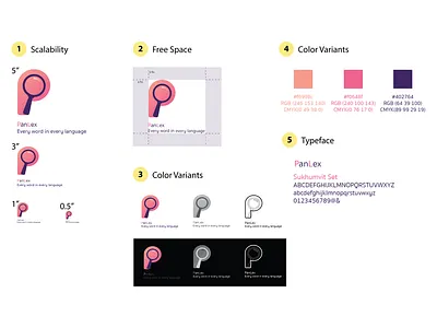 Panlex Logo design explore graphic logo