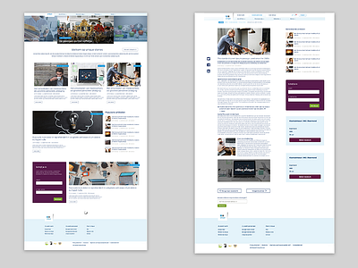 Webdesign blog page adobe xd ui ux web