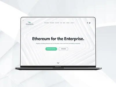 pegasys.tech blockchain business enterprise ethereum fintech web design