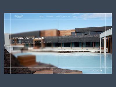 Blue Lagoon design concept blue concept lagoon luxurious minimal minimalist design ui uidesign ux ux ui ux design web