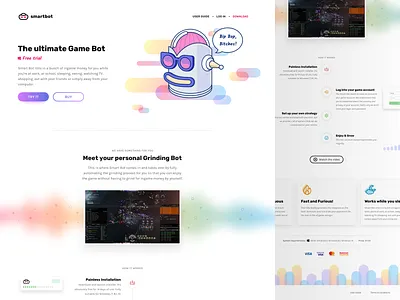 Smartbot Landing Page bot landing robot website