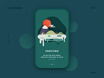 Guide pages-iphone 6 app design illustration ui ux