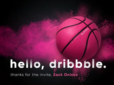 hello, dribbble design photoshop typography