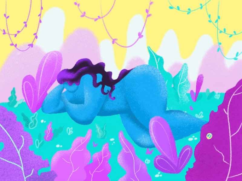 Sleeping beauty illustrations motion design