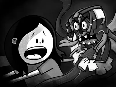 Laundry Monster illustration inktober 2018 ipadproart procreate app