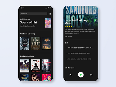 Books app Concept app books sonder sound book 图书馆