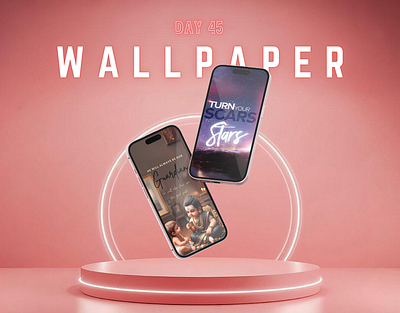 Day 45 of 100 Days Daily UI Challenge: Wallpaper Design 100 days challenge aestheticwallpaper canvadesign creativedesign dailyui dailyuichallenge day45 designercommunity designinspiration digitalart iphone minimaldesign mobile wallpaper wallpaperdesign