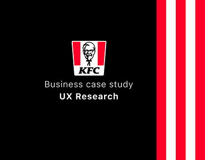 UX Research for KFC Business case branding ui