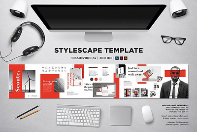 Stylescape Moodboard Template 04 brand brand board brand identity brand mockup branding business layout mockup mood board mockup mood board template moodboard moodboard template poster redesign startup style guide style guide template stylescape stylescape moodboard template template