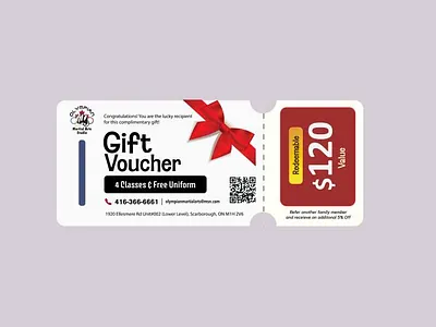 OMA Gift Voucher Design branding graphic design logo