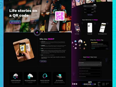 QR Code Digital Profile branding graphic design home landing qr code digital profile ui ux