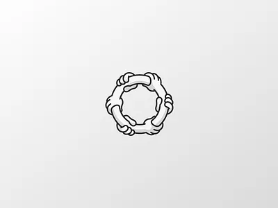(:circlehands:) block chain coin graphic design icon identity illustration logo logotype mark monogram ui vector