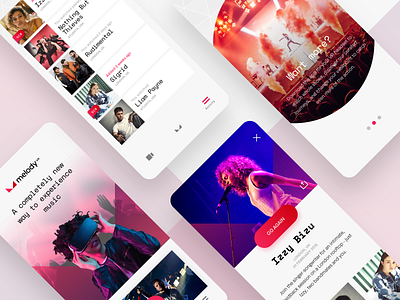 MelodyVR app concert ios iphone mobile music ui ux vr