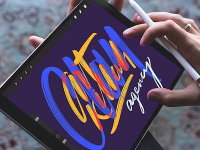 Digital Lettering Inspiration branding design design inspiration design process design studio digital art graphic design illustration ipad lettering procreate typography