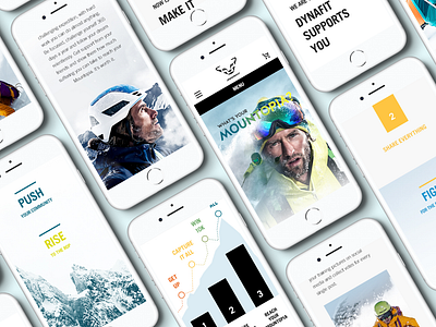 Dynafit Mountopia mobile responsive design webdesign