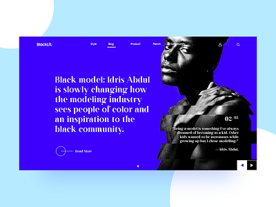 BlackLit adobe illustrator blog blogdesign clean design inspiration designer freelance designer graphic design illustration landing page minimal uiux web design