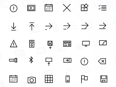 Windows 10 Icon Set II bluetooth calendar camera design desktop download error flag iconpack icons icons design icons set iconset laptop oem icon save slideshow icon upload win10 windows