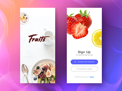 Sign Up app ui