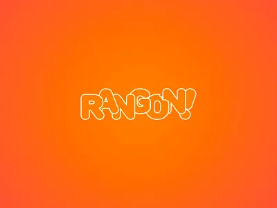 Rangon logo. app brand branding clean design flat identity illustrator lettering logo minimal mobile type typography ui vector