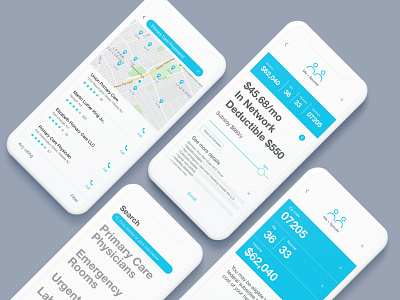 Easy Insurance App coverage design healt health health app health care health insurance health insurance coverage map product design product id ui ux design