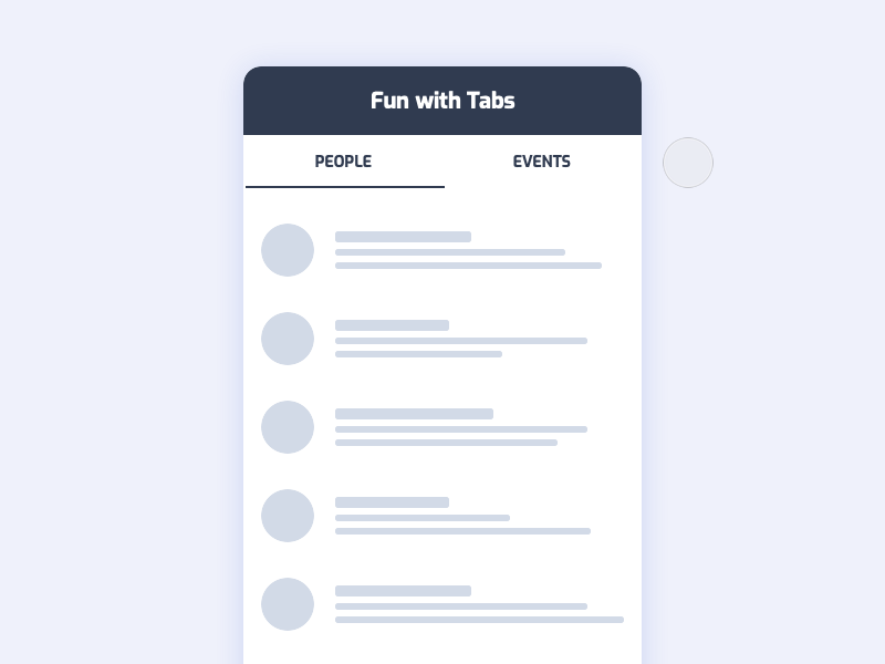 Fun with Tabs animation principle tabs ui