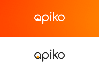 Apiko Logo apiko branding design flat icon logo logotype minimal typography vector