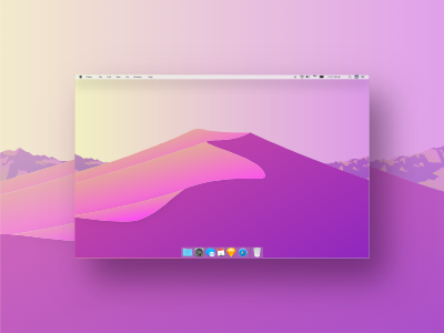 Freebie | Mac Os Mojave Day Wallpaper Flat Design apple apple design desktop dribbble flat mac mockups modern mojave shot ui ux wallpaper