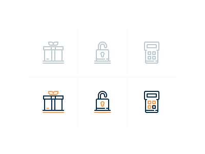 Outline Icons 2d flat icon illustration line outline