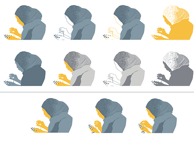 Icon Explorations branding design icon illustration re brand refugee ties vector
