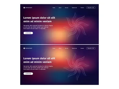 Website template design with Abstract Colorful Background colorful digital flat gradient gradient mesh header hero header homepage interface internet landing landing page layout meshfill meshfill art responsive template theme page web webpage website wireframe page