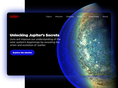 Daily Ui 003 daily ui daily ui 003 dark background homepage nasa space