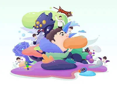 Congratulations Ig color illustration