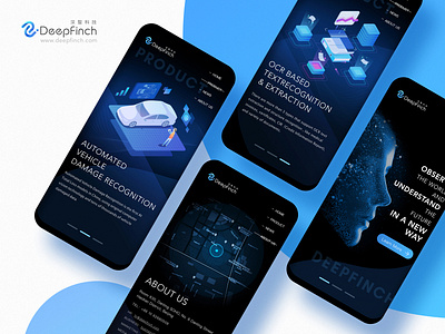 A Website design for mobile phone. illustration phone ui web