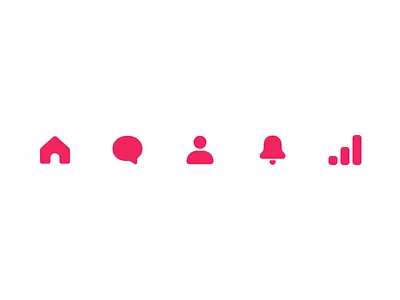 Filled Icons app design figma icon set iconography icons minimal simple tab bar ui