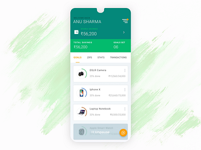 Spark | Home Screen for financial freedom Android app app design financial freedom ui ux