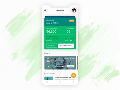 Spark | Home Screen for financial freedom iOS app app design financial freedom ui ux