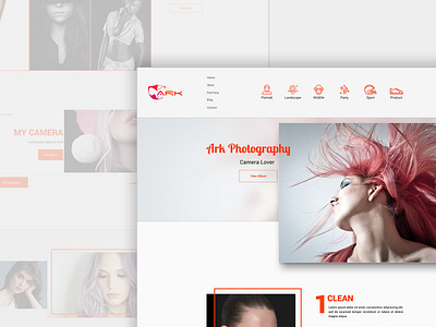 Photography homepage headui homepage photography webdesign