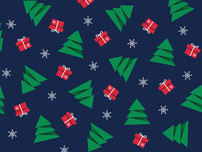 Christmas Pattern christmas christmas brunch christmas tree gift holiday illustration merry christmas new year pattern snow snow flake