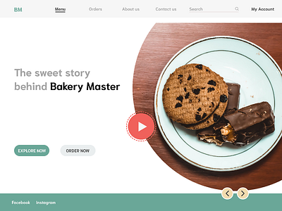 Bakery Master figma ui webdesign