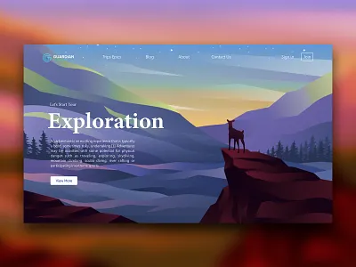 Adventure Web.. app logo illustration landscape illustration ui ux web design web design company