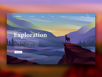 Adventure Web.. app logo illustration landscape illustration ui ux web design web design company