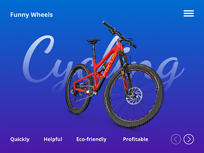 Funny Wheels figma site design ui webdesign