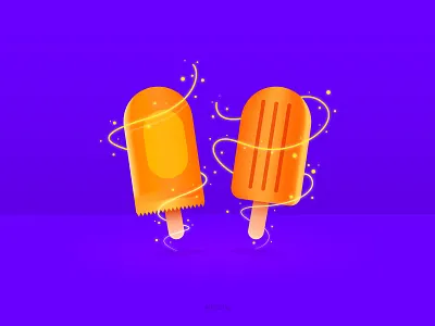 Magical Ice Cream almatho colours cool design glitter icecream illustration magic vector visual