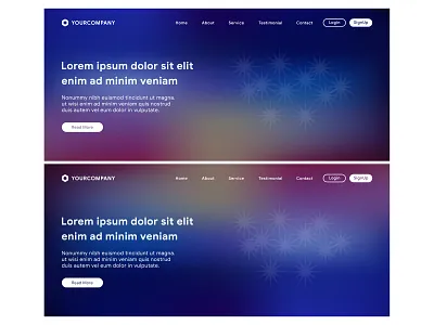 Landing page with colorful background colorful digital flat gradient gradient mesh header hero header homepage interface internet landing landing page layout meshfill meshfill art responsive template theme page web webpage website wireframe page