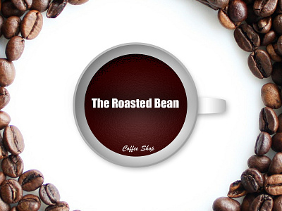 The Roasted Bean - Coffeeshop ai brand branding creative design illustrator logo logodesigner logodesigns photoshop psd vector