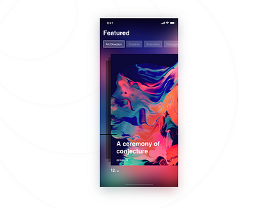 Left slide design ui ux