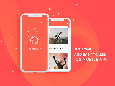 TouchPlay Mobile App app branding design flat identity ios logo minimal mobile typography ui ux web