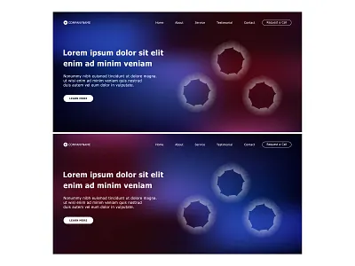 Landing Page Template with Abstract Colorful Background colorful digital flat gradient gradient mesh header hero header homepage interface internet landing landing page layout meshfill meshfill art responsive template theme page web webpage website wireframe page