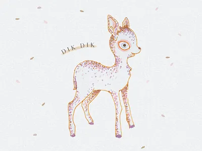 DikDik animal animal art animal illustration cute animal cute illustration dikdik handdrawn handdrawn art handdrawn illustration illustration illustration art ink ink art ink illustration pastel pastel illustration